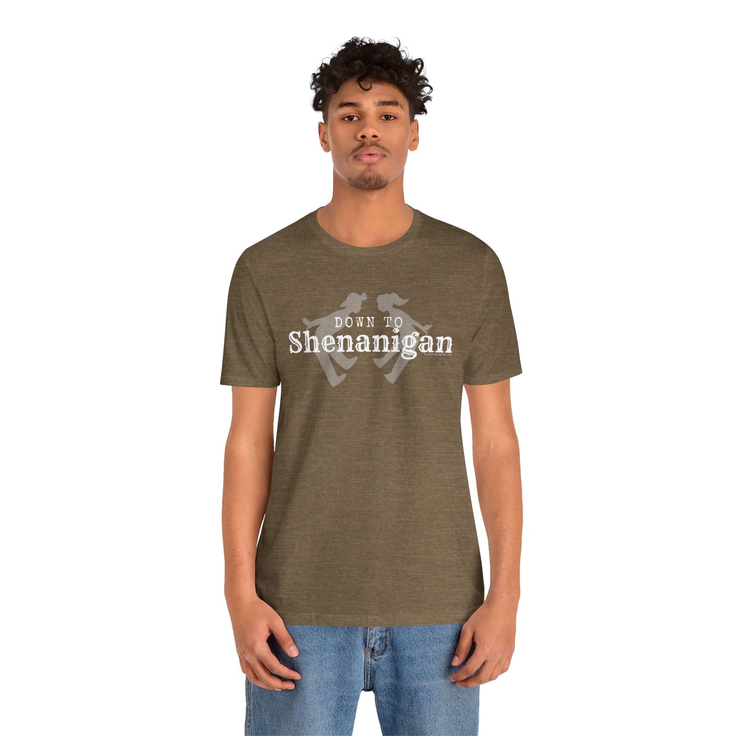 MoonShine Safari " Down to Shenanigan!" Unisex Jersey Short Sleeve Tee