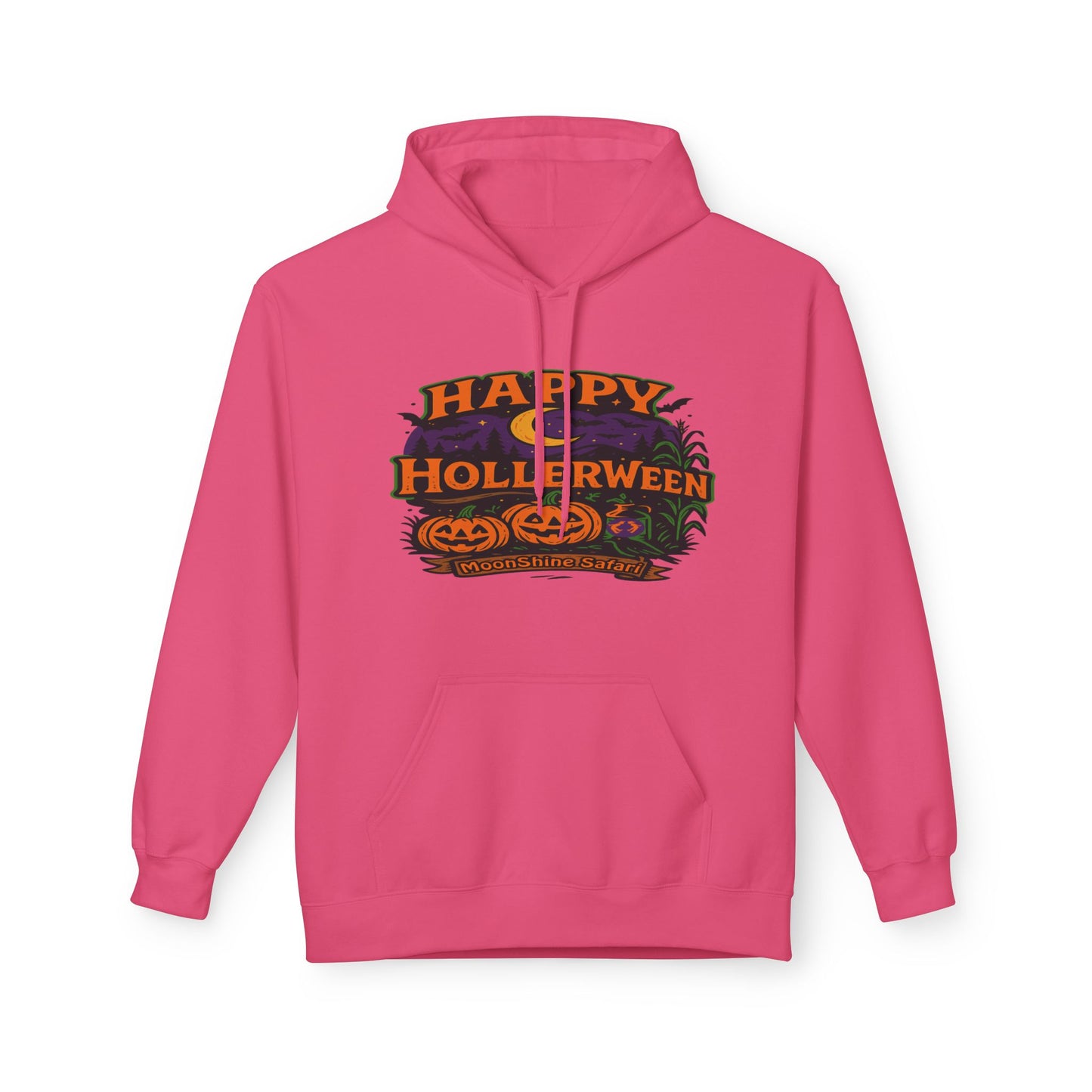 MoonShine Safari "Happy HollerWeen" Unisex Midweight Softstyle Fleece Hoodie