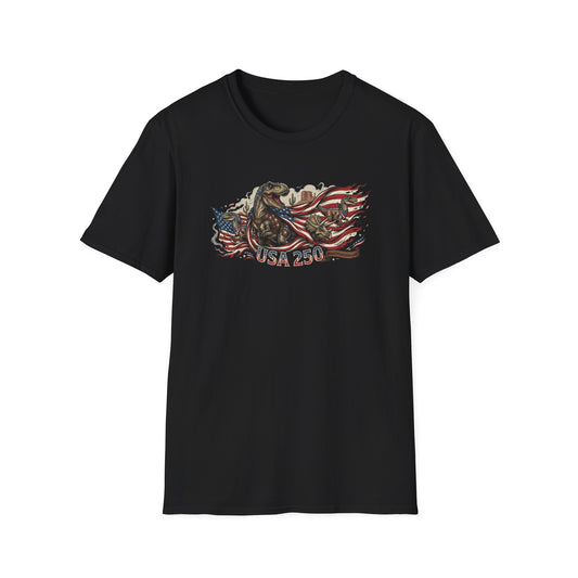 MoonShine Safari "USA 250- Dino" Unisex Softstyle T-Shirt