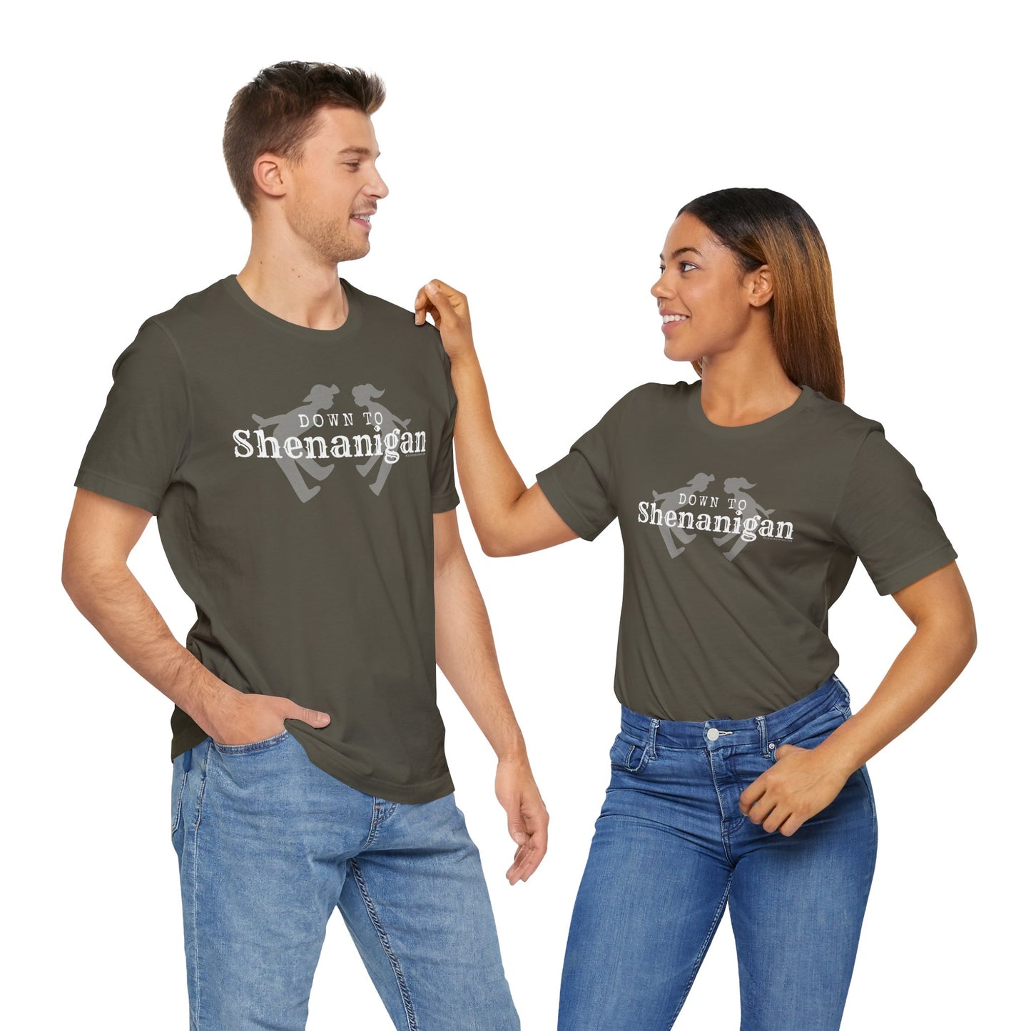 MoonShine Safari " Down to Shenanigan!" Unisex Jersey Short Sleeve Tee