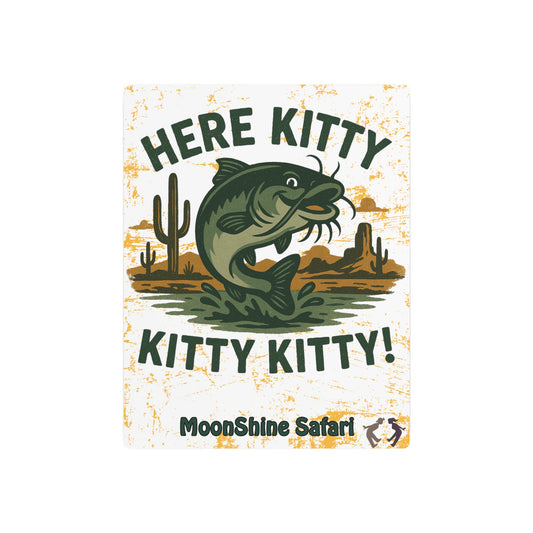 MoonShine Safari "Here Kitty Kitty Kitty" Metal Art Sign