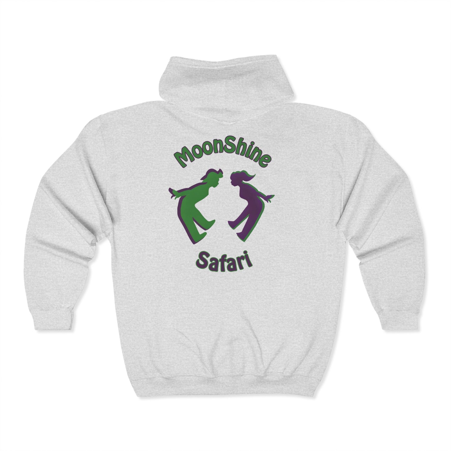 MoonShine Safari OG Logo Unisex Heavy Blend™ Full Zip Hooded Sweatshirt