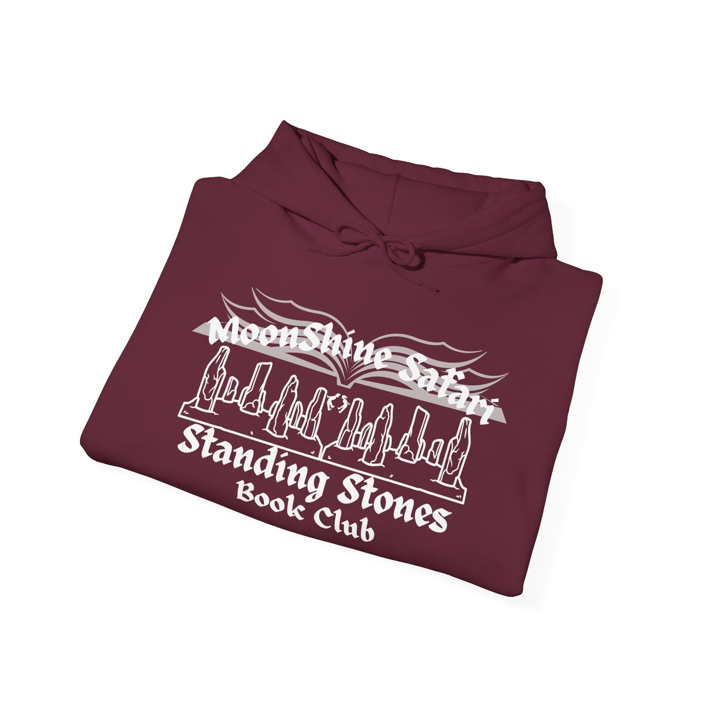 MoonShine Safari "Standing Stones Book Club" Unisex Heavy Blend™ Hooded Sweatshirt