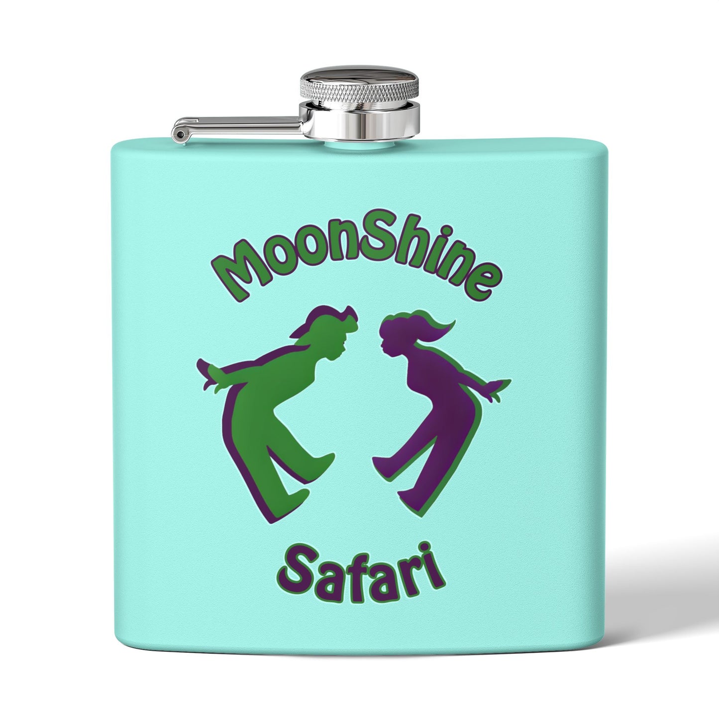 MoonShine Safari Stainless Steel Flask, 6oz