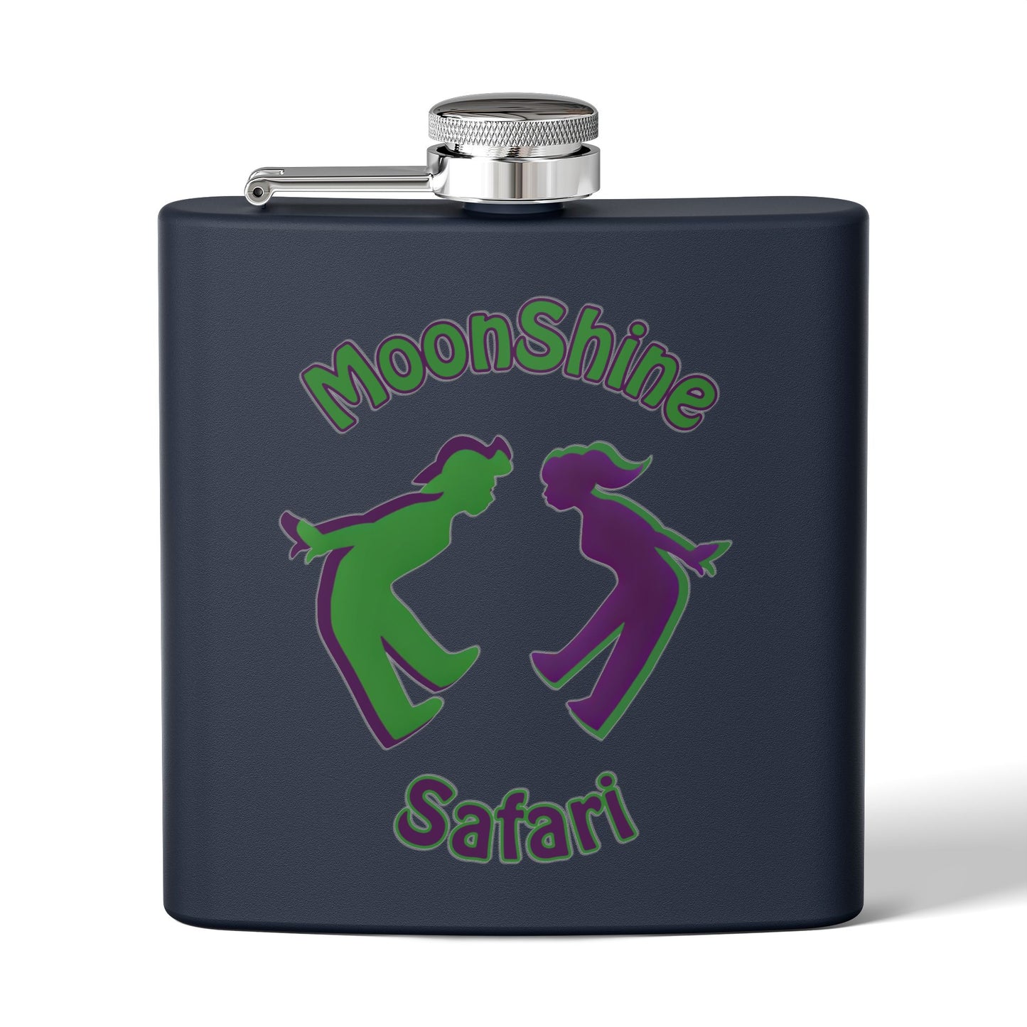 MoonShine Safari Stainless Steel Flask, 6oz
