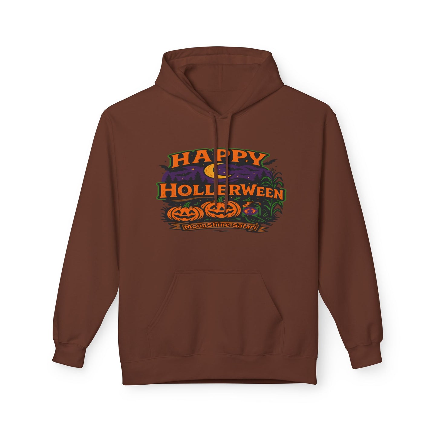 MoonShine Safari "Happy HollerWeen" Unisex Midweight Softstyle Fleece Hoodie