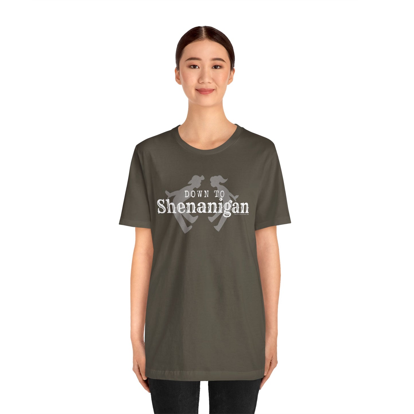 MoonShine Safari " Down to Shenanigan!" Unisex Jersey Short Sleeve Tee