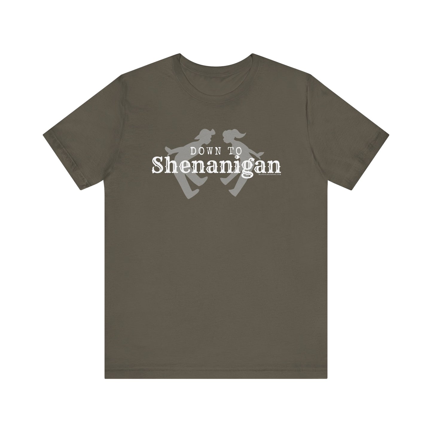 MoonShine Safari " Down to Shenanigan!" Unisex Jersey Short Sleeve Tee
