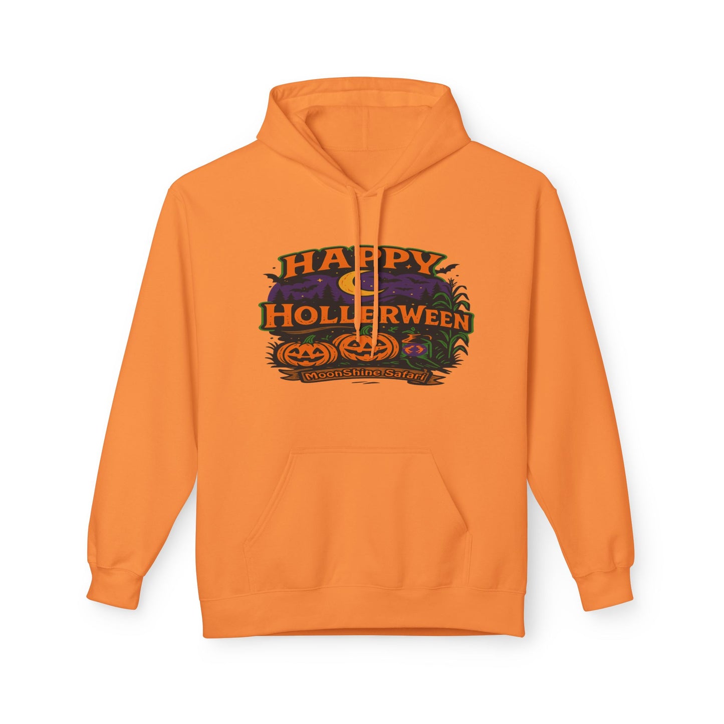 MoonShine Safari "Happy HollerWeen" Unisex Midweight Softstyle Fleece Hoodie