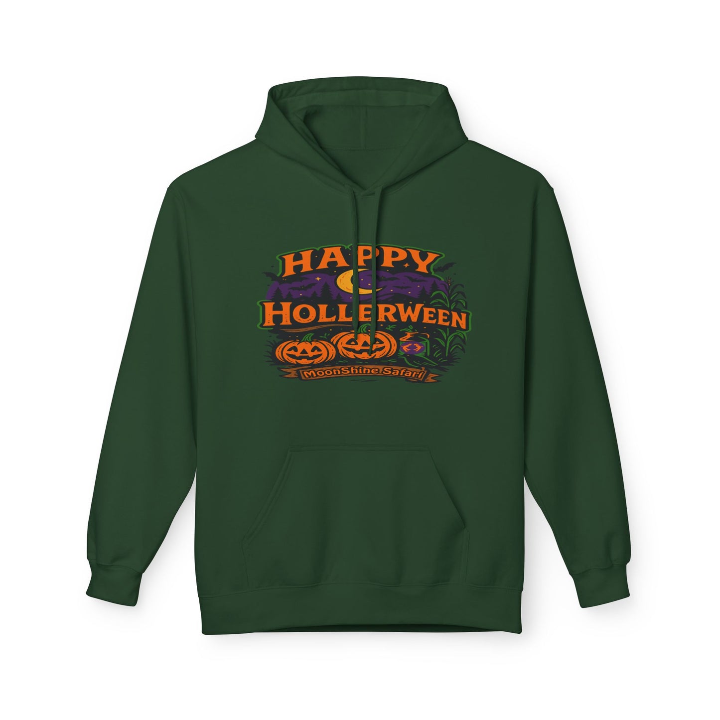 MoonShine Safari "Happy HollerWeen" Unisex Midweight Softstyle Fleece Hoodie