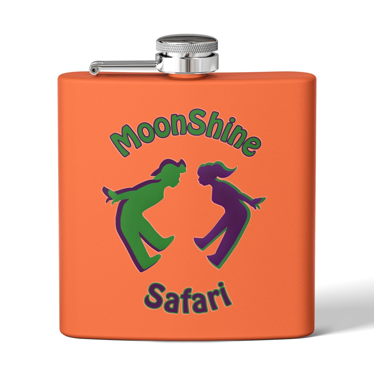 MoonShine Safari Stainless Steel Flask, 6oz