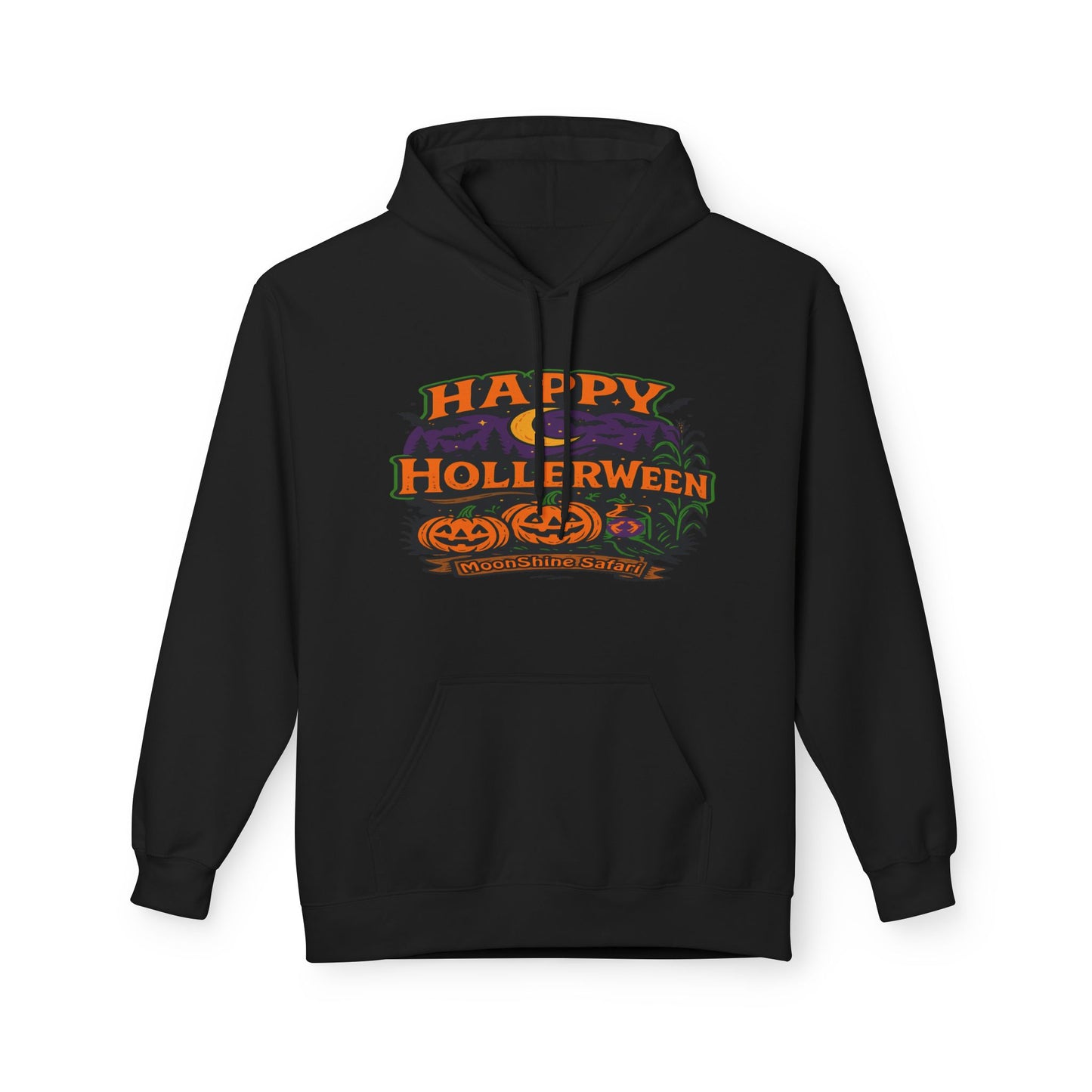 MoonShine Safari "Happy HollerWeen" Unisex Midweight Softstyle Fleece Hoodie