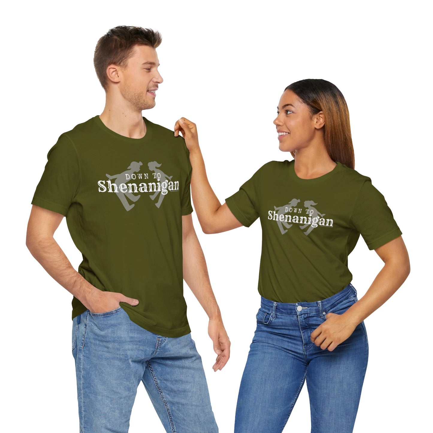 MoonShine Safari " Down to Shenanigan!" Unisex Jersey Short Sleeve Tee