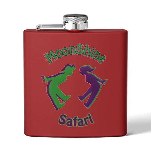 MoonShine Safari Stainless Steel Flask, 6oz