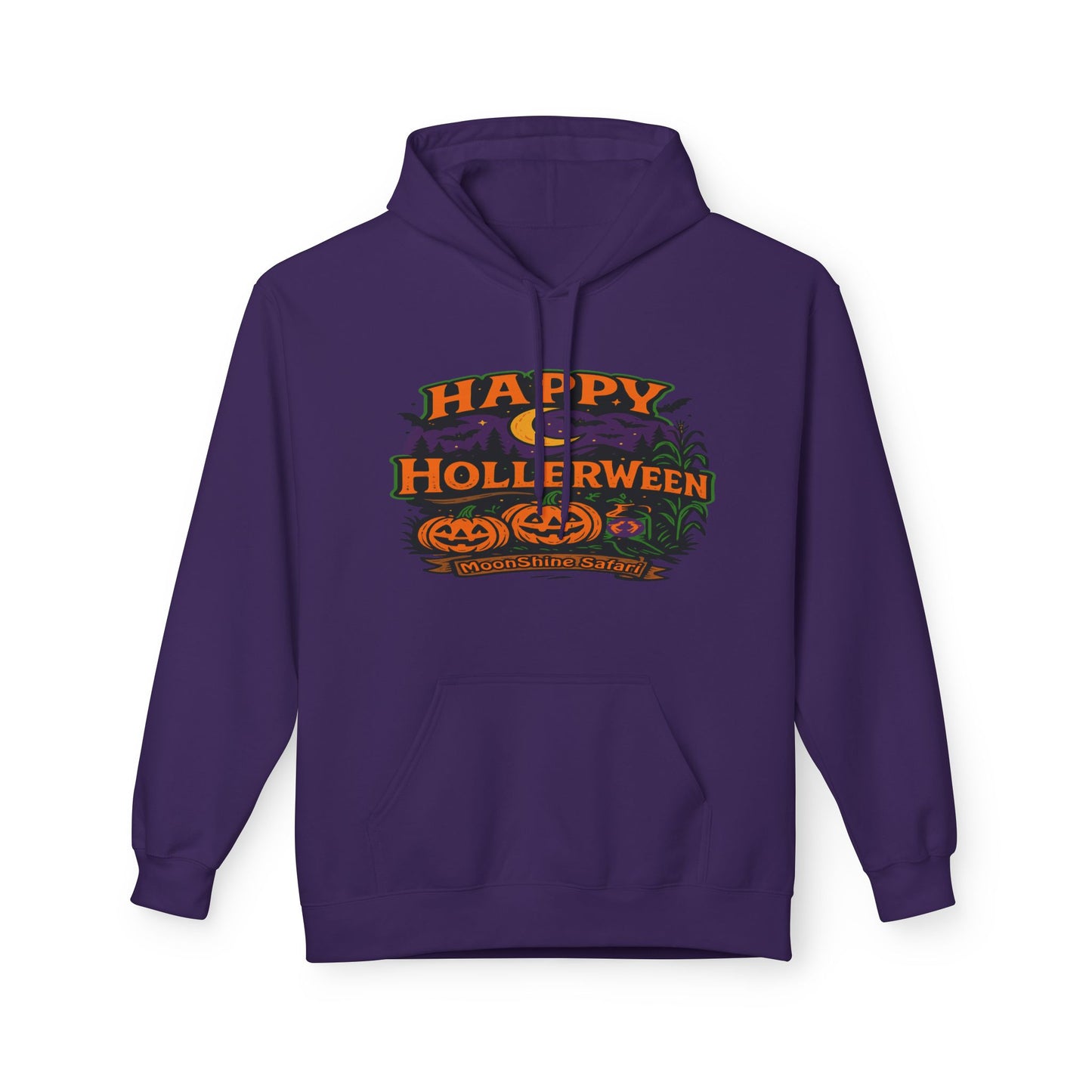 MoonShine Safari "Happy HollerWeen" Unisex Midweight Softstyle Fleece Hoodie