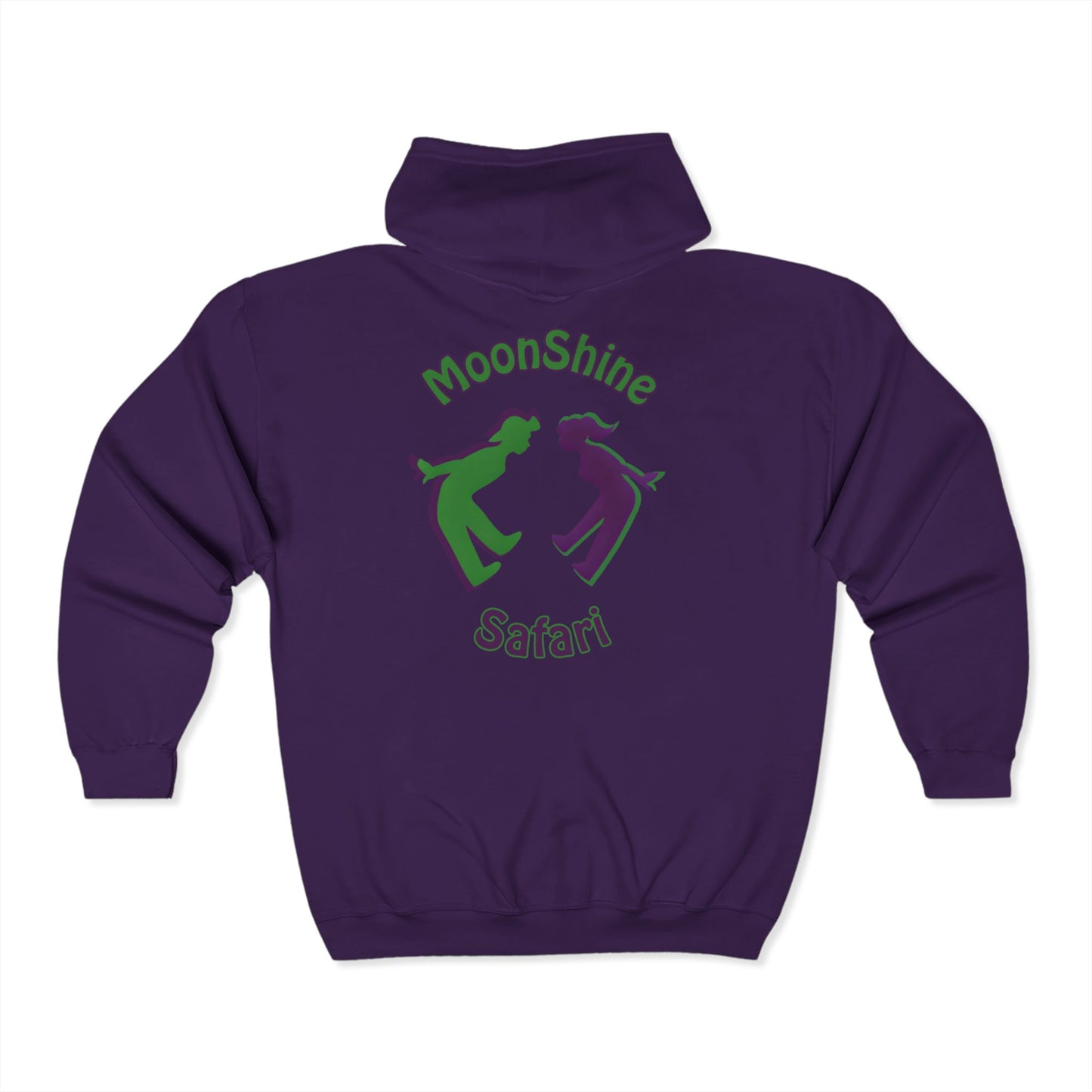MoonShine Safari OG Logo Unisex Heavy Blend™ Full Zip Hooded Sweatshirt