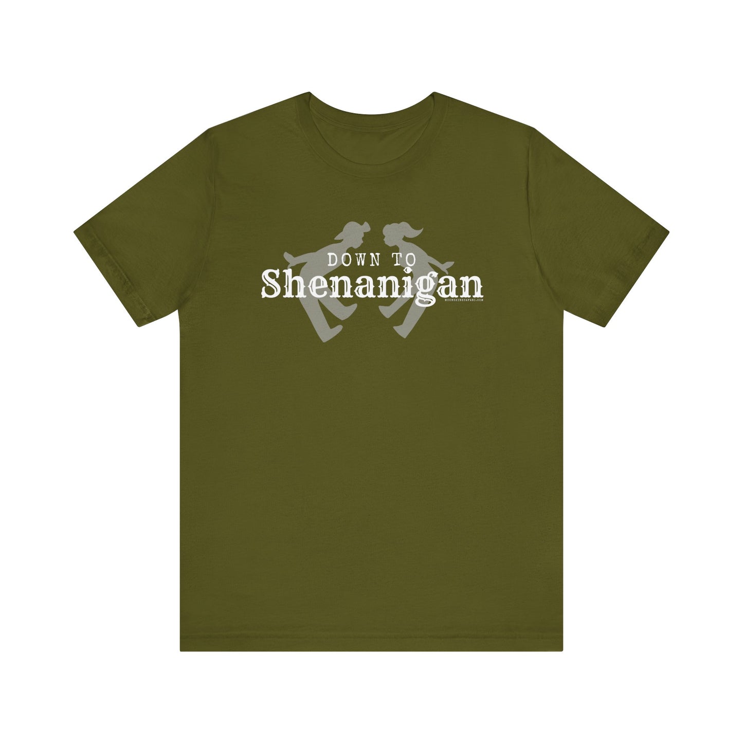 MoonShine Safari " Down to Shenanigan!" Unisex Jersey Short Sleeve Tee