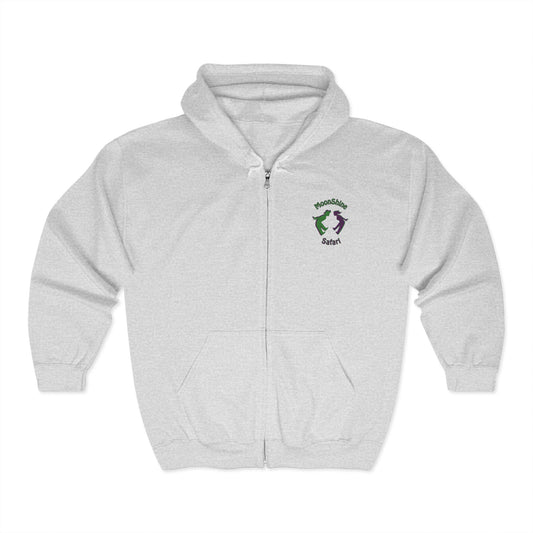 MoonShine Safari OG Logo Unisex Heavy Blend™ Full Zip Hooded Sweatshirt