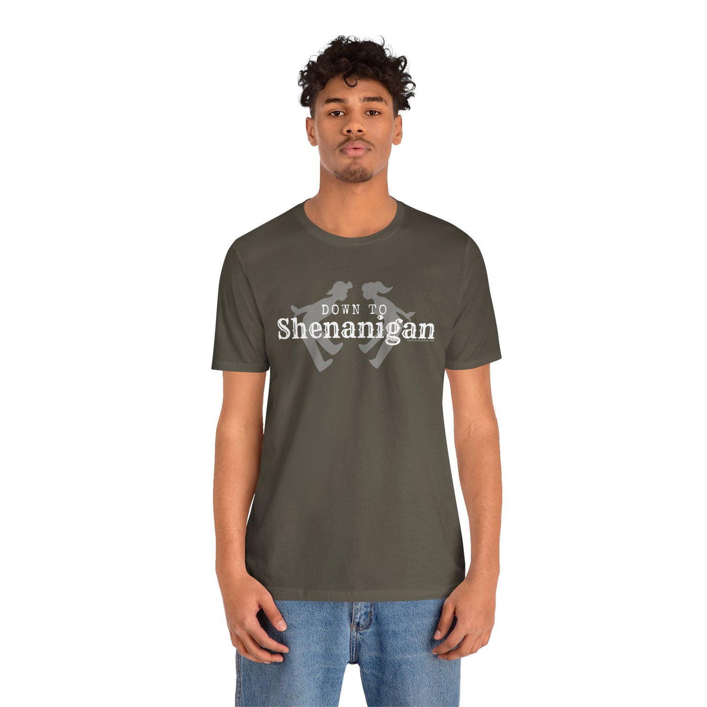MoonShine Safari " Down to Shenanigan!" Unisex Jersey Short Sleeve Tee