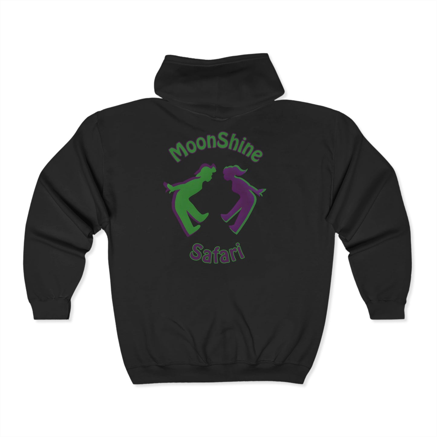 MoonShine Safari OG Logo Unisex Heavy Blend™ Full Zip Hooded Sweatshirt