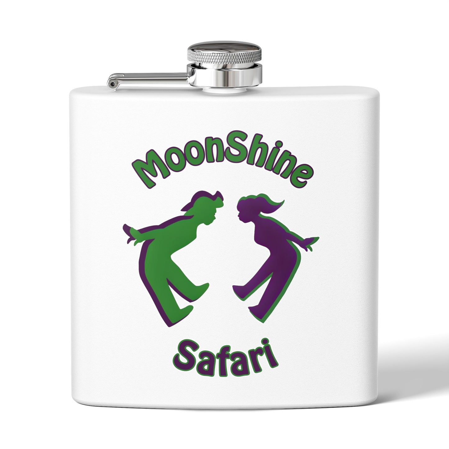 MoonShine Safari Stainless Steel Flask, 6oz