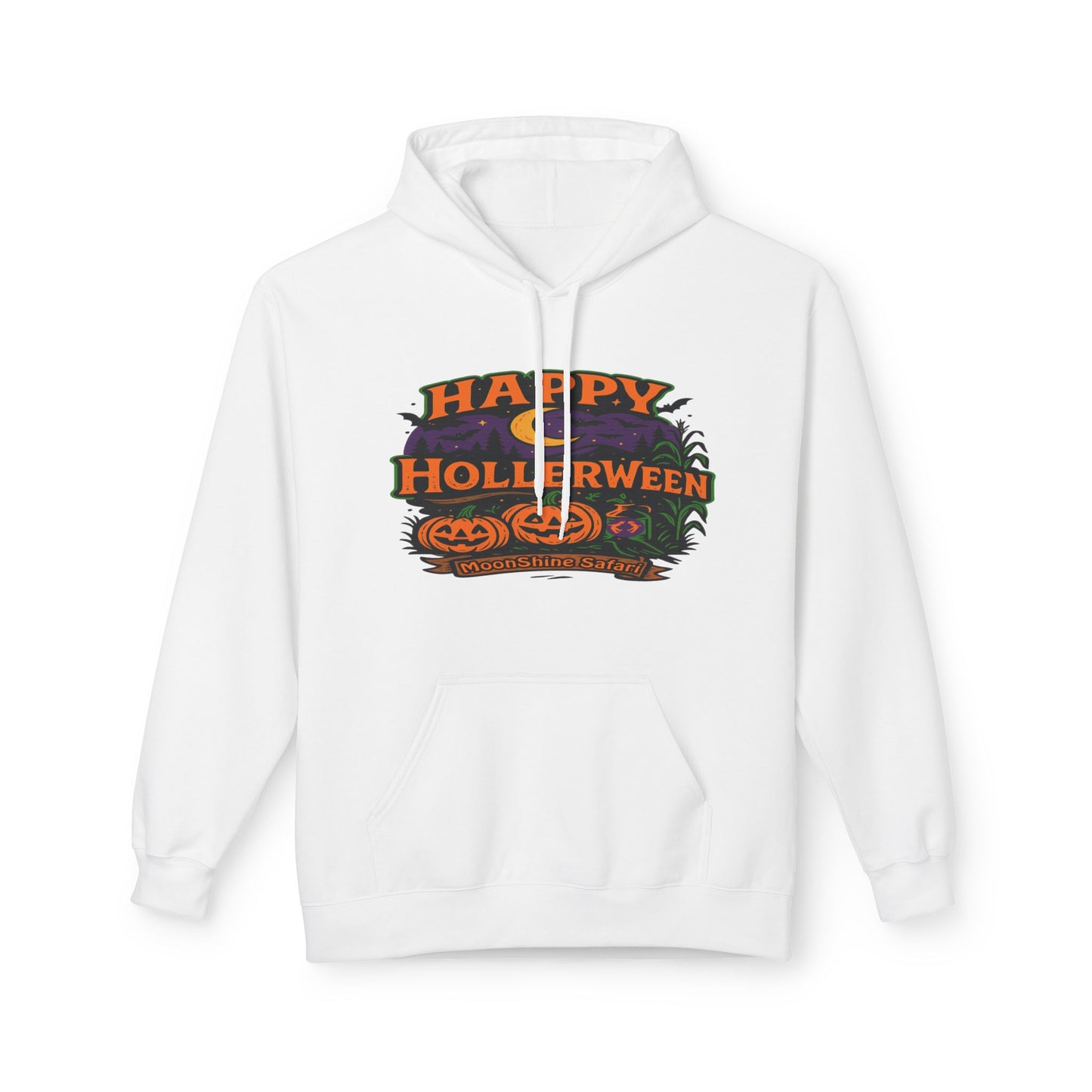 MoonShine Safari "Happy HollerWeen" Unisex Midweight Softstyle Fleece Hoodie