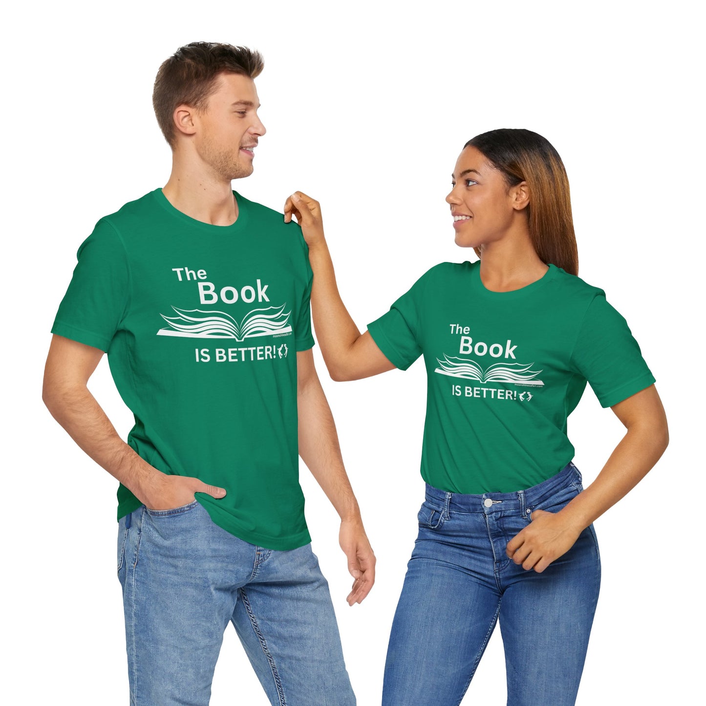 MoonShine Safari "The Book IS BETTER" Unisex Jersey Short Sleeve Tee