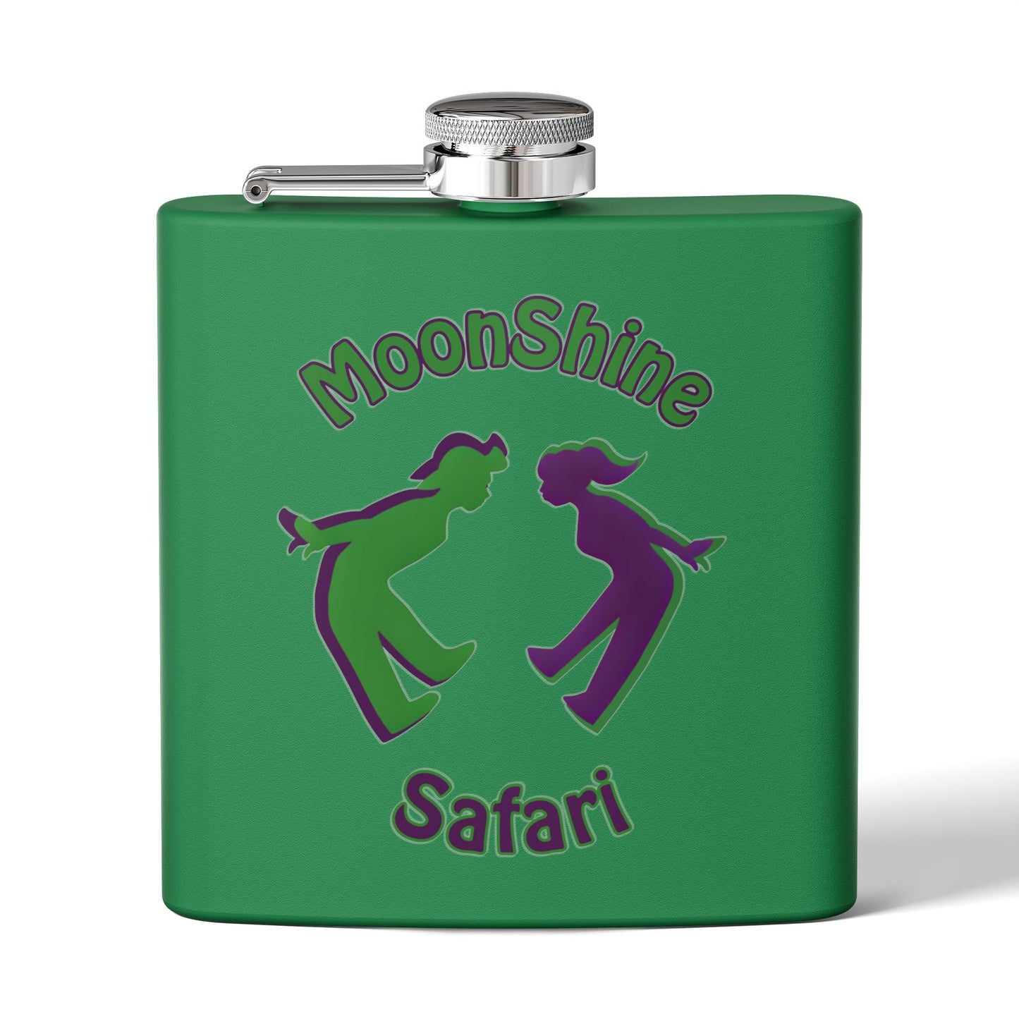 MoonShine Safari Stainless Steel Flask, 6oz