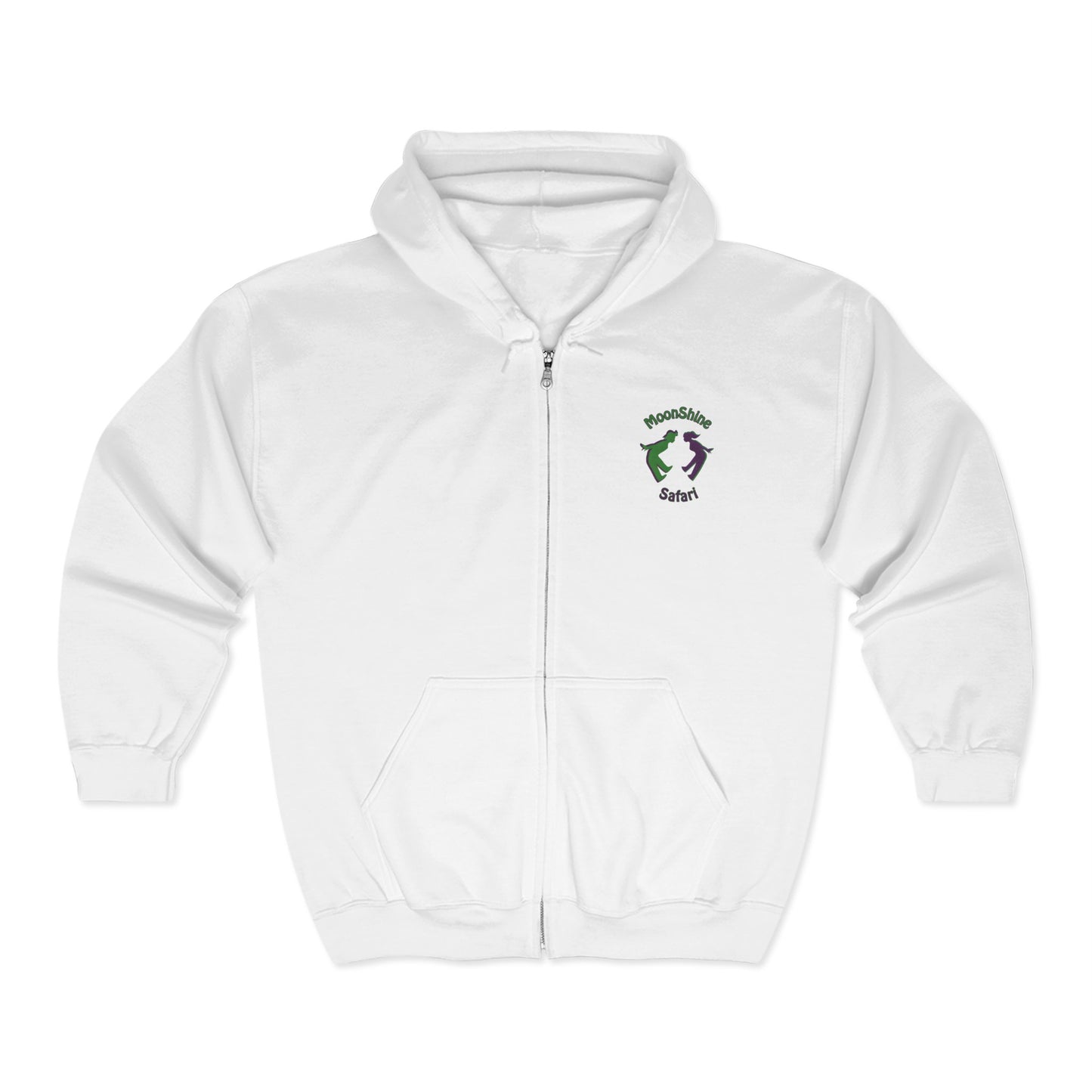 MoonShine Safari OG Logo Unisex Heavy Blend™ Full Zip Hooded Sweatshirt