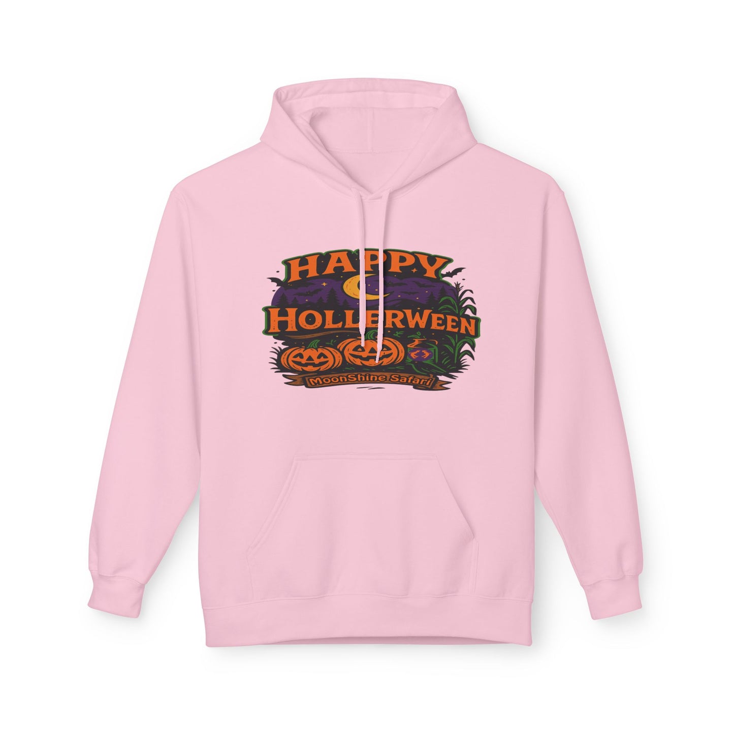 MoonShine Safari "Happy HollerWeen" Unisex Midweight Softstyle Fleece Hoodie