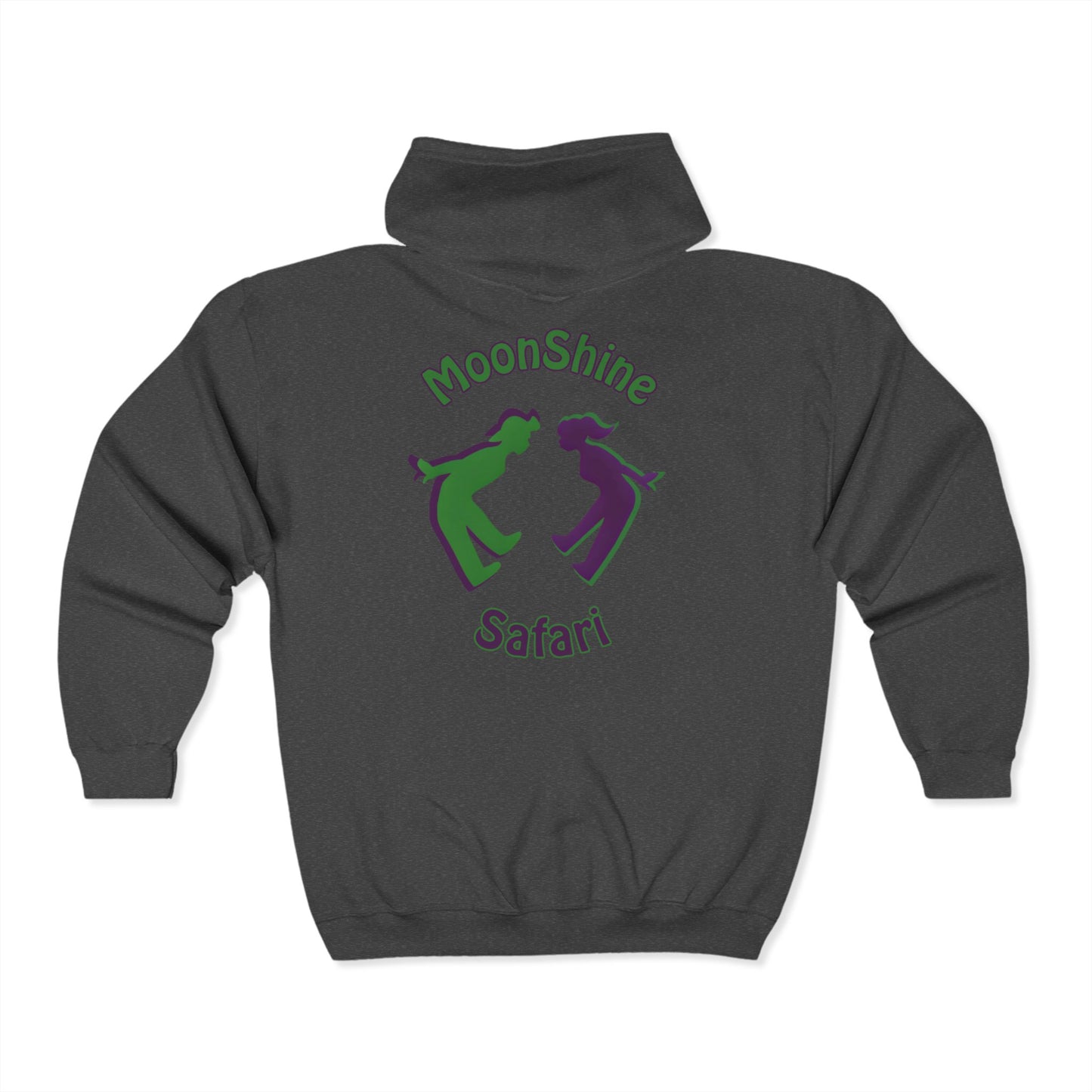 MoonShine Safari OG Logo Unisex Heavy Blend™ Full Zip Hooded Sweatshirt