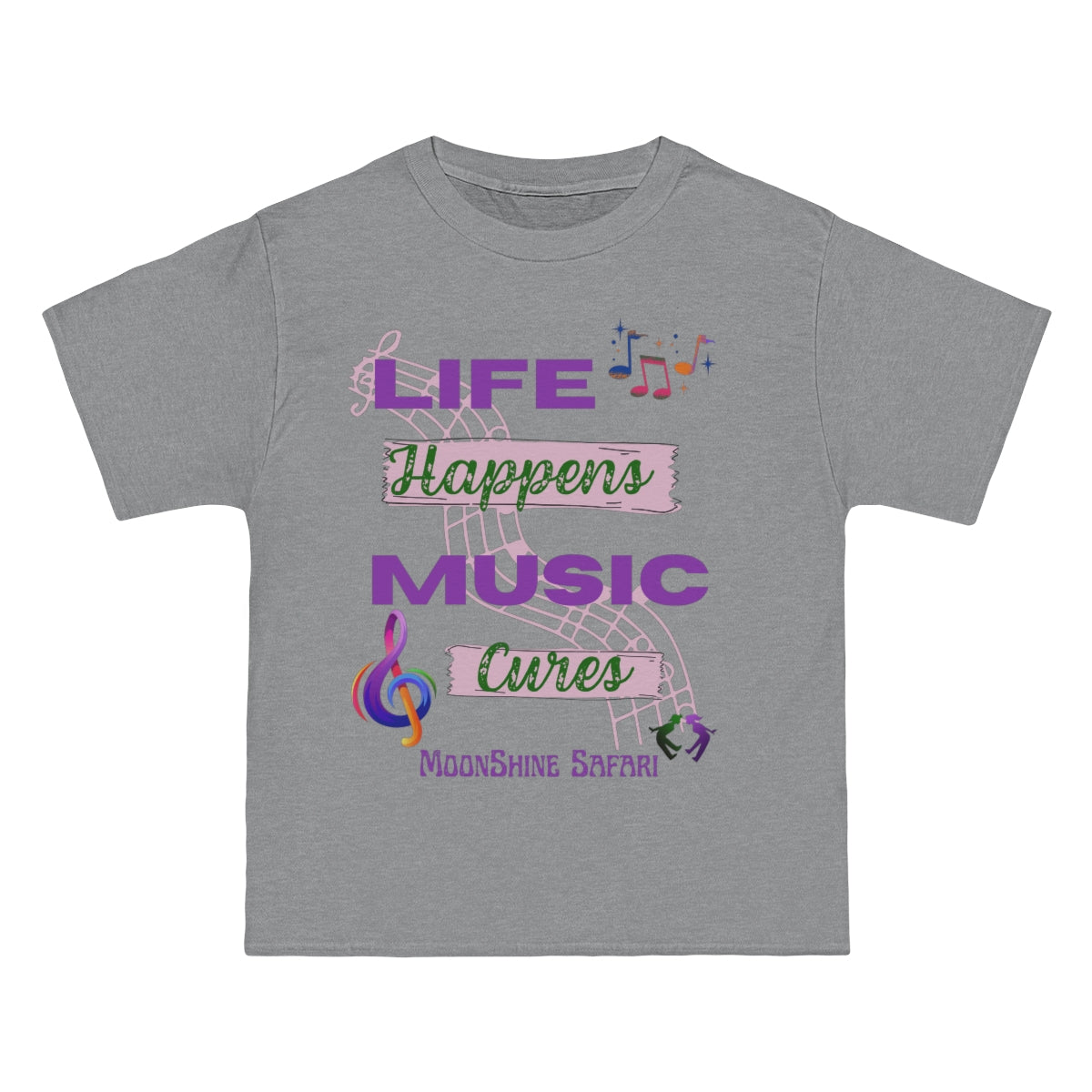 MoonShine Safari Music Cures Beefy-T® Short-Sleeve T-Shirt