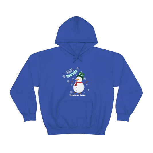 MoonShine Safari Winter Snowman Unisex Heavy Blend™ Hooded Sweatshirt