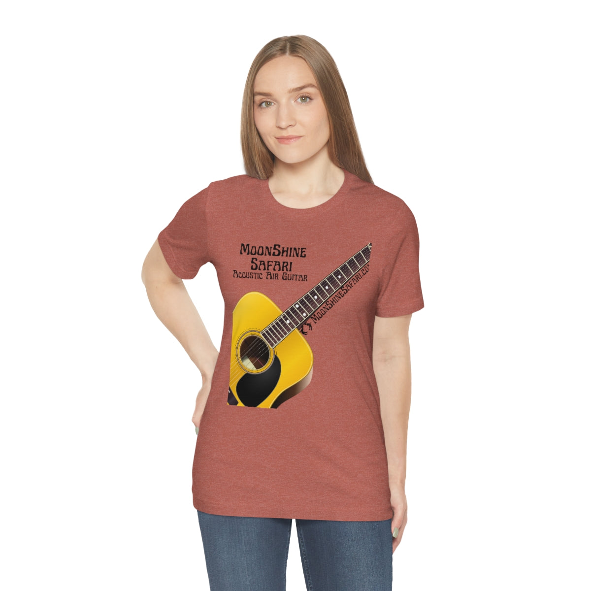 MoonShine Safari Air Acoustic Guitar Unisex Jersey Short Sleeve Tee