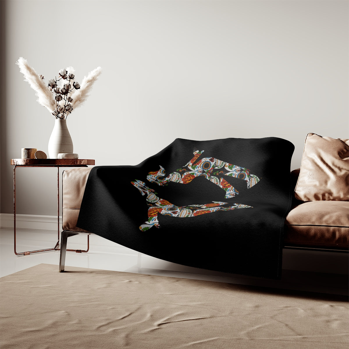 MoonShine Safari Sugar Skull Sweatshirt Blanket