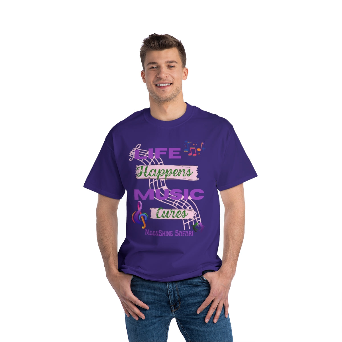 MoonShine Safari Music Cures Beefy-T® Short-Sleeve T-Shirt