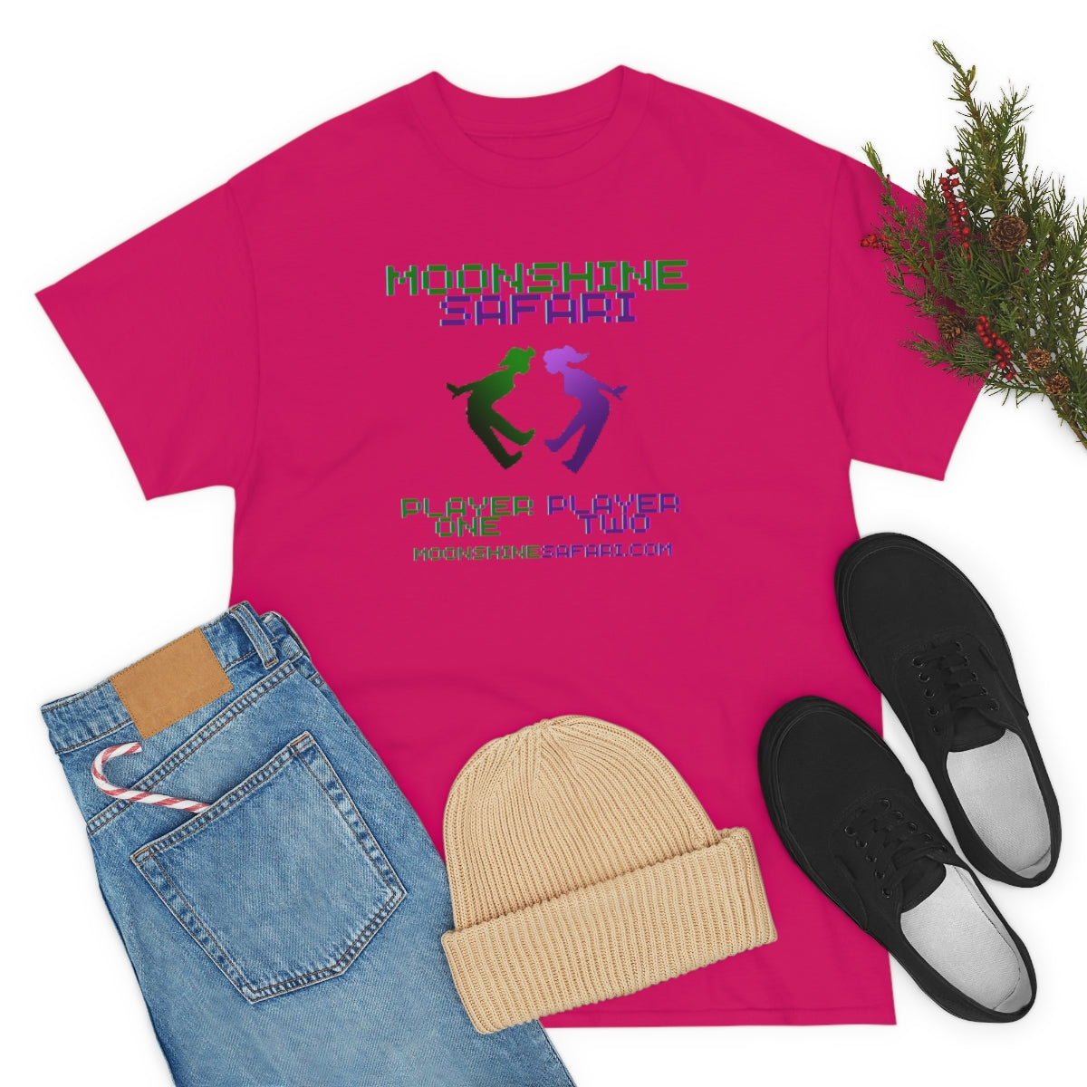 MoonShine Safari OG Video Game Unisex Heavy Cotton Tee