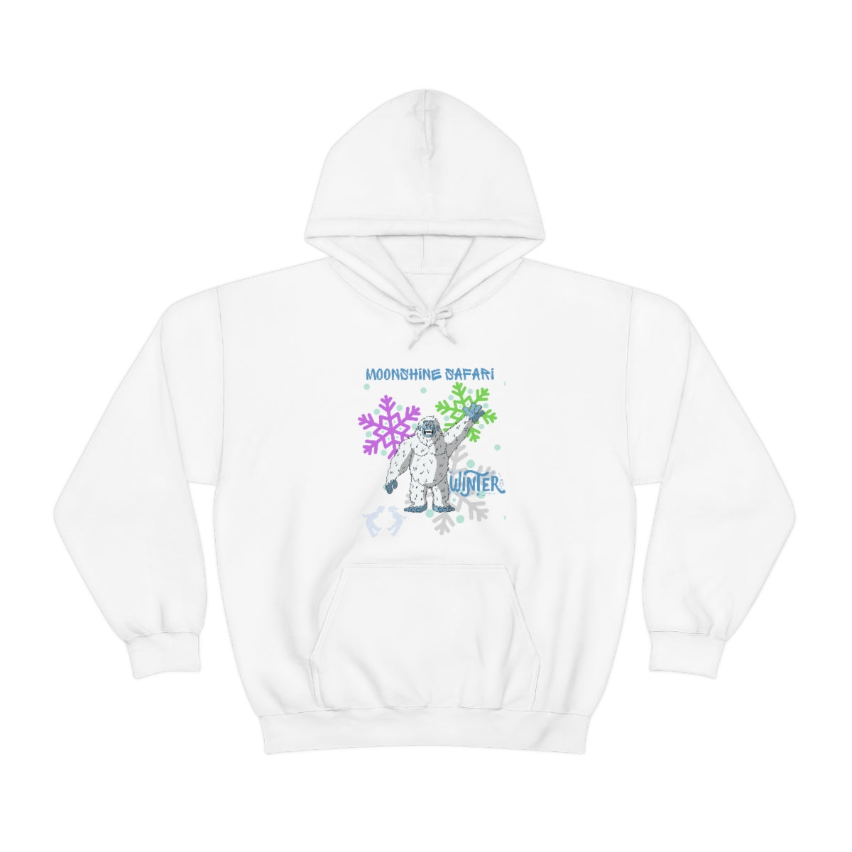 MoonShine Safari Winter Bumble Unisex Heavy Blend™ Hooded Sweatshirt