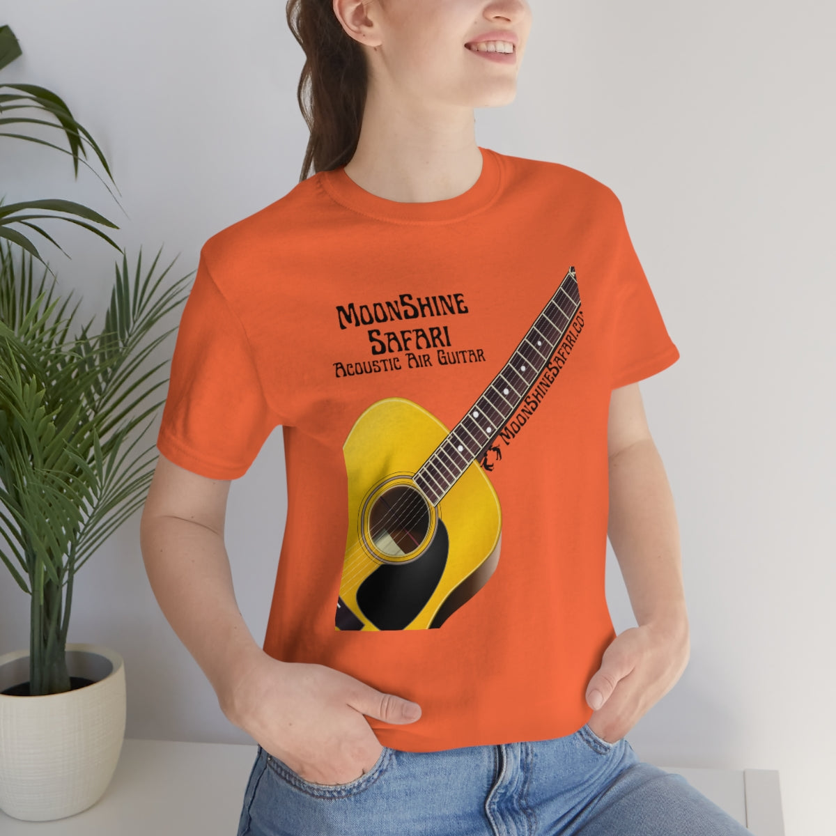 MoonShine Safari Air Acoustic Guitar Unisex Jersey Short Sleeve Tee