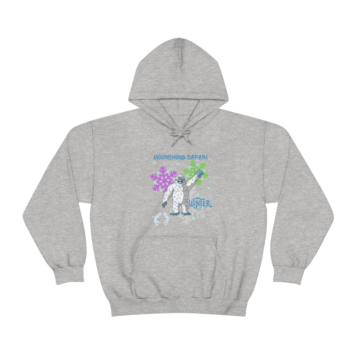 MoonShine Safari Winter Bumble Unisex Heavy Blend™ Hooded Sweatshirt