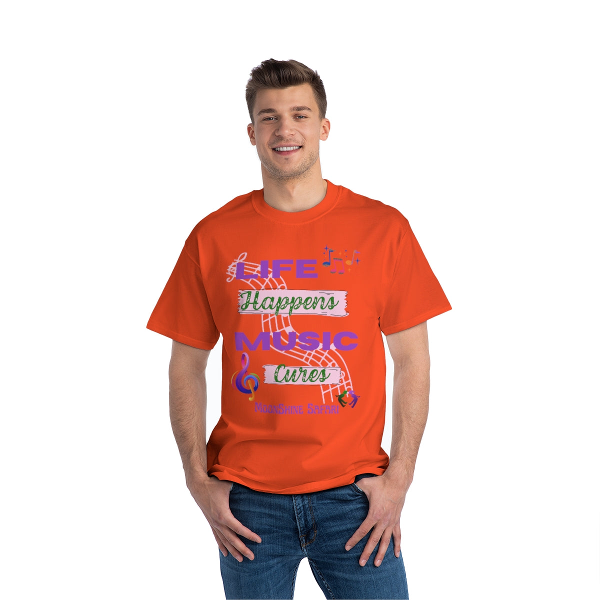 MoonShine Safari Music Cures Beefy-T® Short-Sleeve T-Shirt