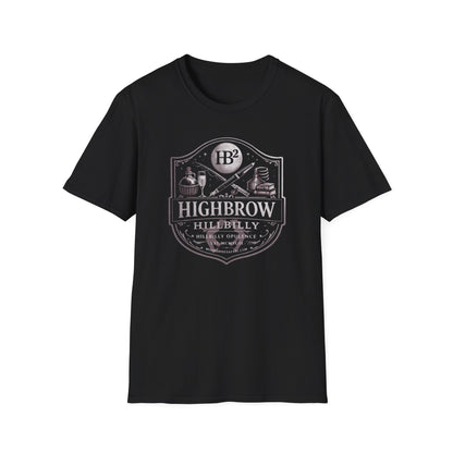 MoonShine Safari "HighBrow HillBilly, HB^2 "Unisex Softstyle T-Shirt