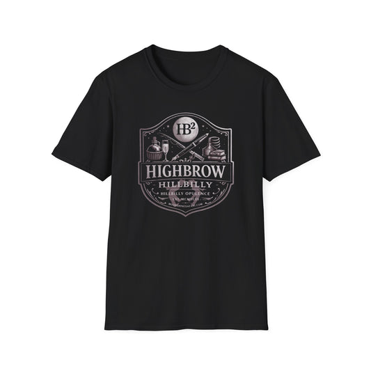 MoonShine Safari "HighBrow HillBilly, HB^2 "Unisex Softstyle T-Shirt