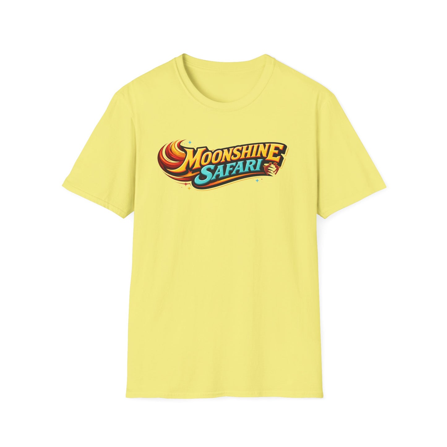 MoonShine Safari "FLT" (flame letter tee) Unisex Softstyle T-Shirt