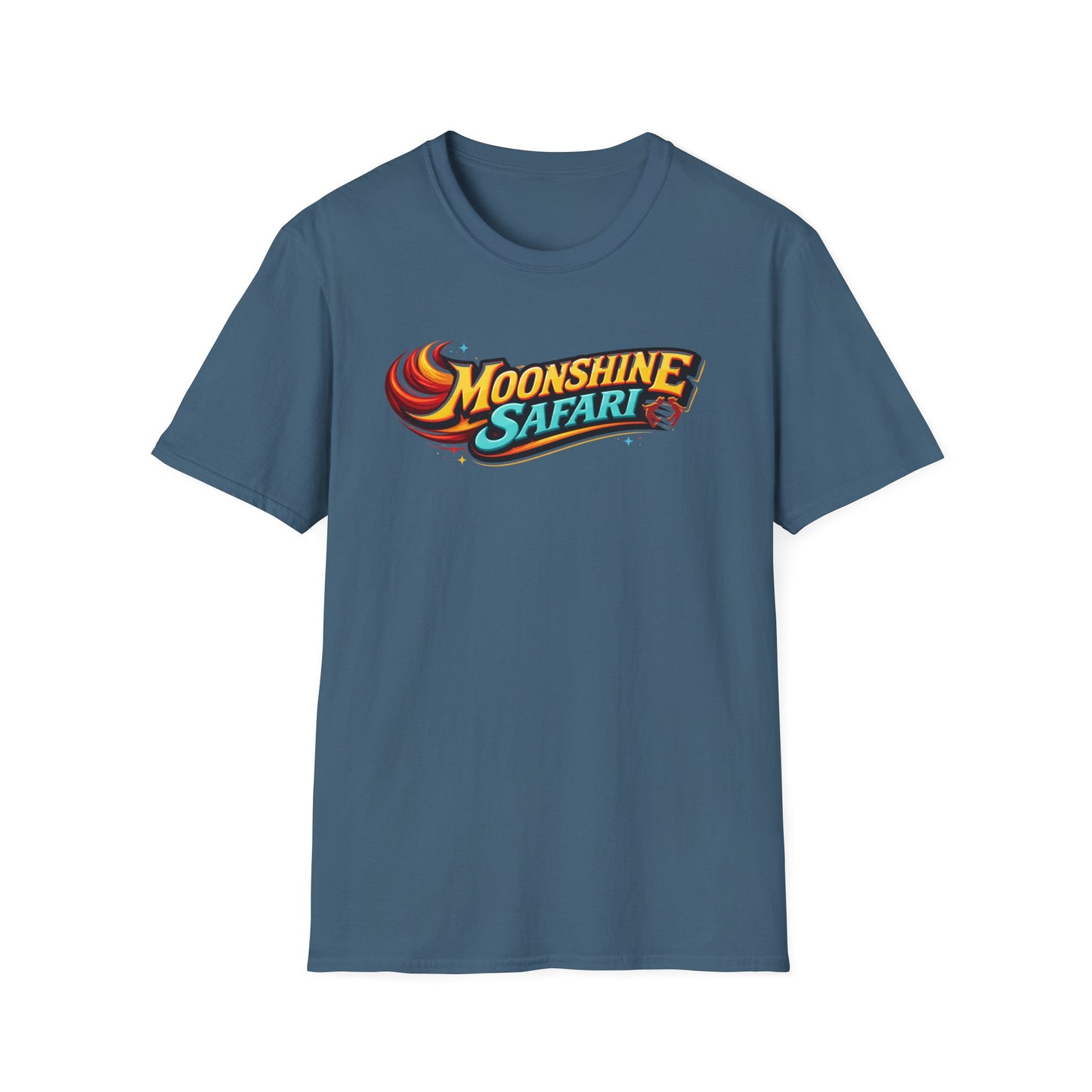 MoonShine Safari "FLT" (flame letter tee) Unisex Softstyle T-Shirt