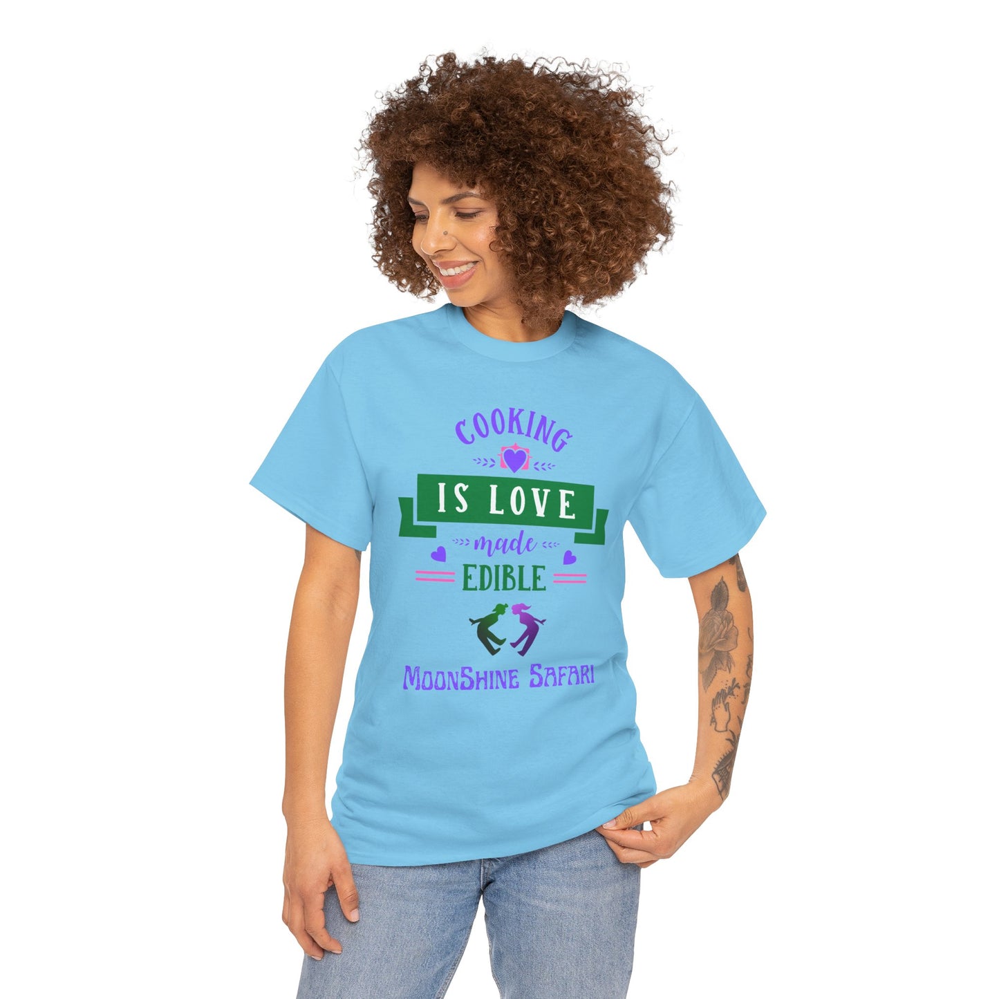 MoonShine Safari Cooking is Love Unisex Heavy Cotton Tee