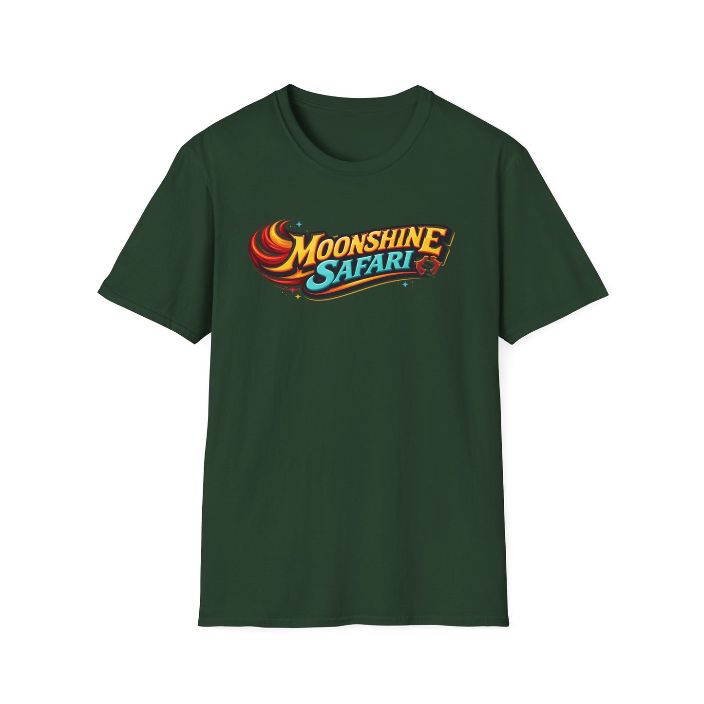 MoonShine Safari "FLT" (flame letter tee) Unisex Softstyle T-Shirt