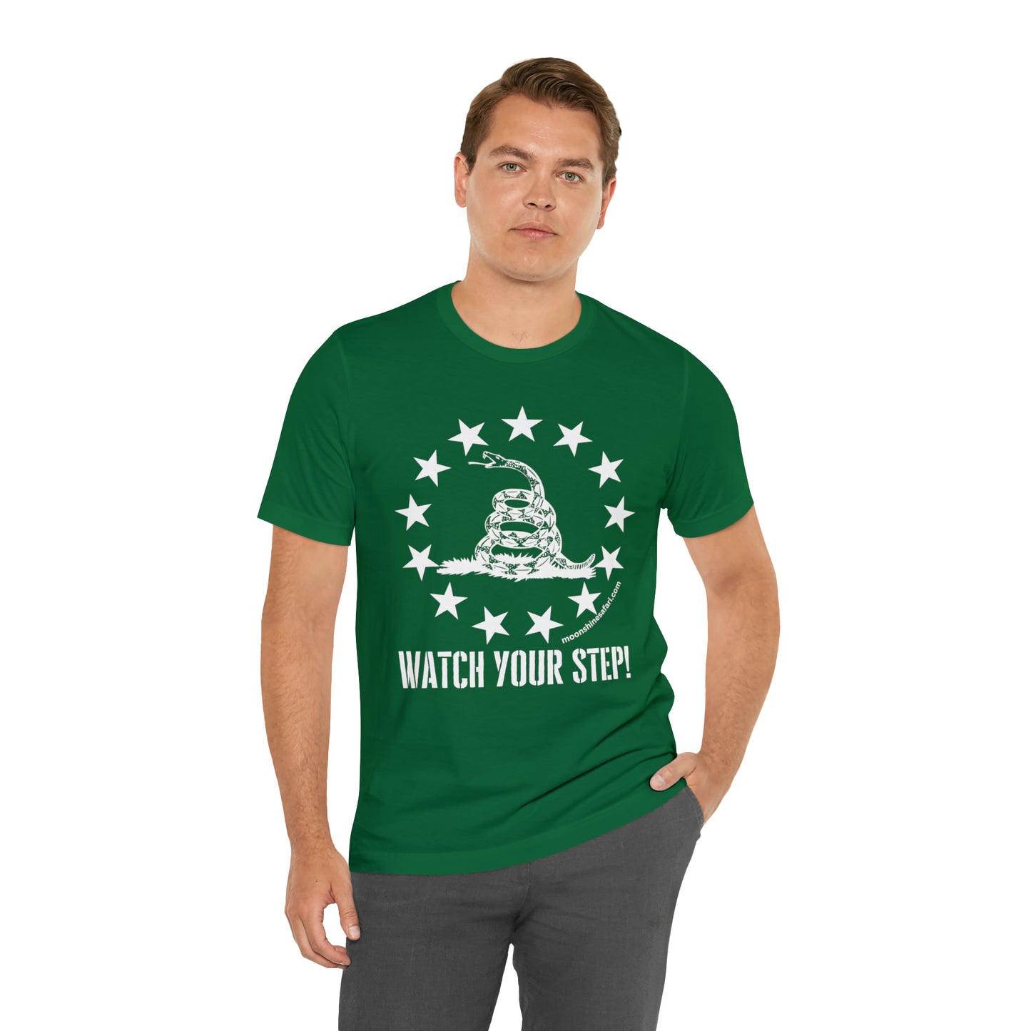 MoonShine Safar Watch Your Step Unisex Jersey Short Sleeve Tee