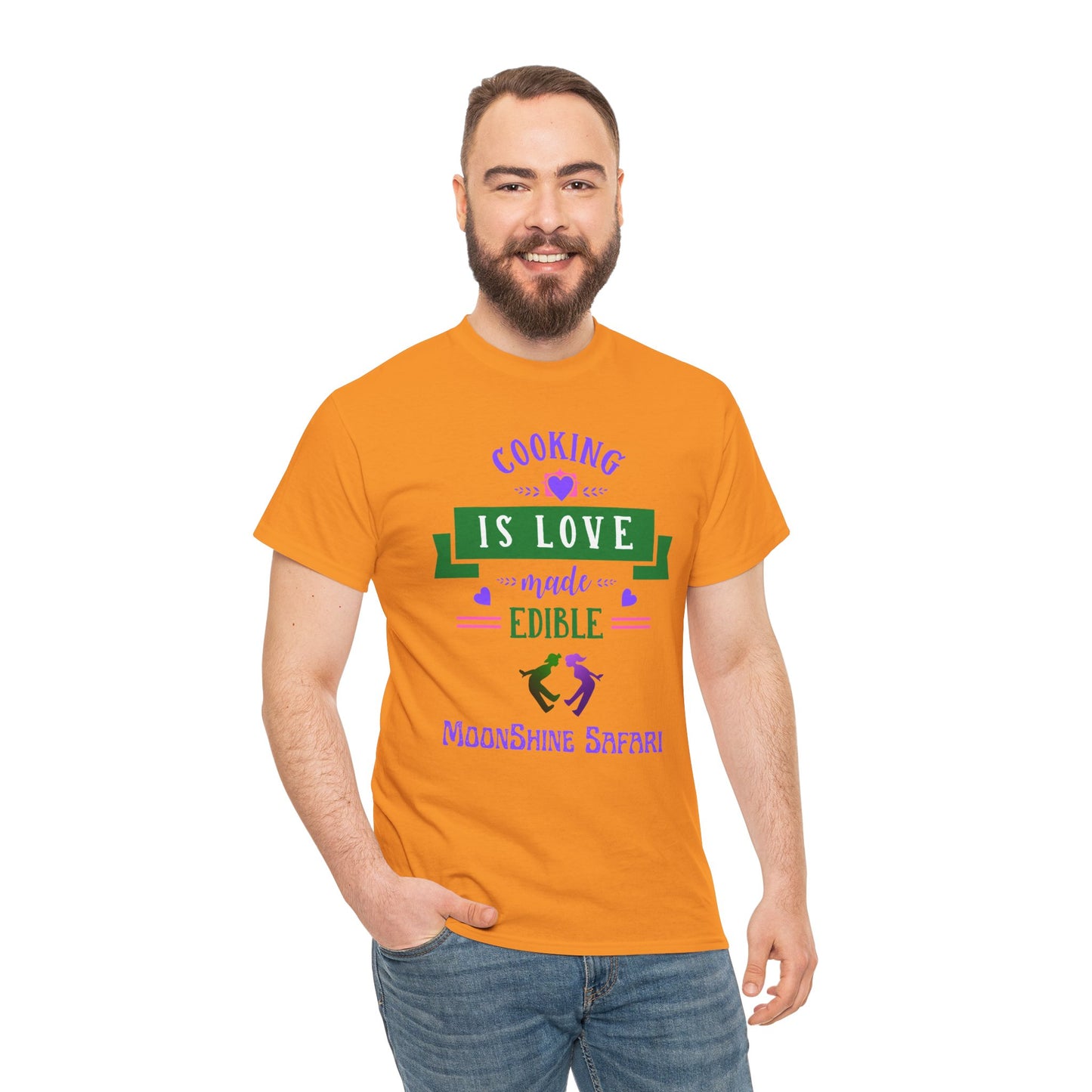 MoonShine Safari Cooking is Love Unisex Heavy Cotton Tee