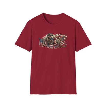 MoonShine Safari "USA 250- Dino" Unisex Softstyle T-Shirt